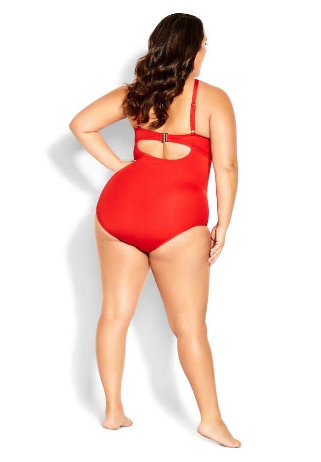 Cancun Underwire 1 Piece - grenadine, RED, on-hover image number null