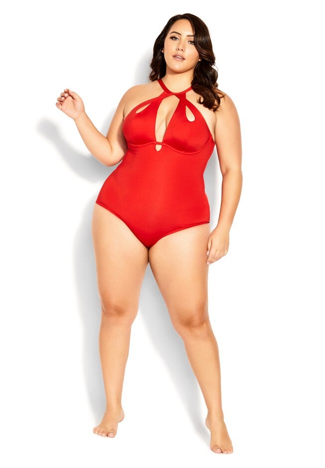 Cancun Underwire 1 Piece - grenadine, RED, hi-res image number null