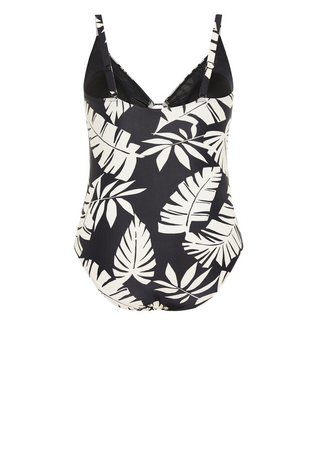Palma Print 1 Piece - black, BLACK, alternate image number null