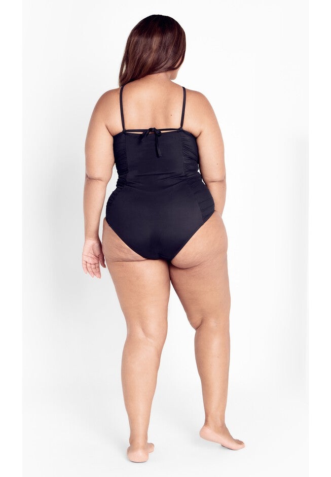 Chiara Halter Neck 1 Piece - black, BLACK, on-hover image number 1