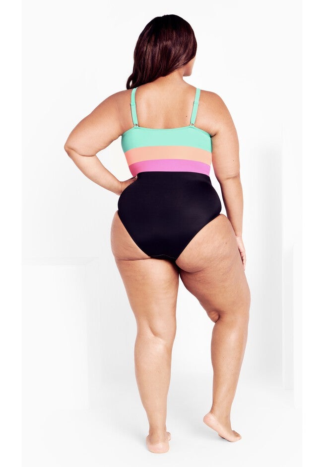 Natalia Colour Block 1 Piece - mint, GREEN, alternate image number null