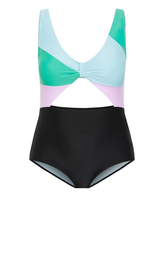 Lulu Splice 1 Piece - aqua, PURPLE, alternate image number null