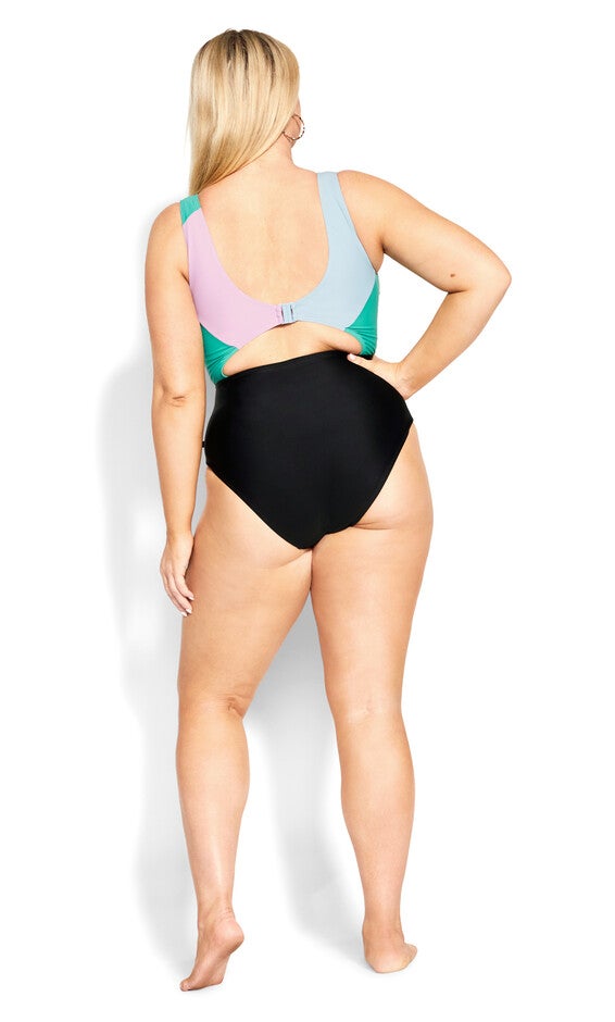 Lulu Splice 1 Piece - aqua, PURPLE, alternate image number null
