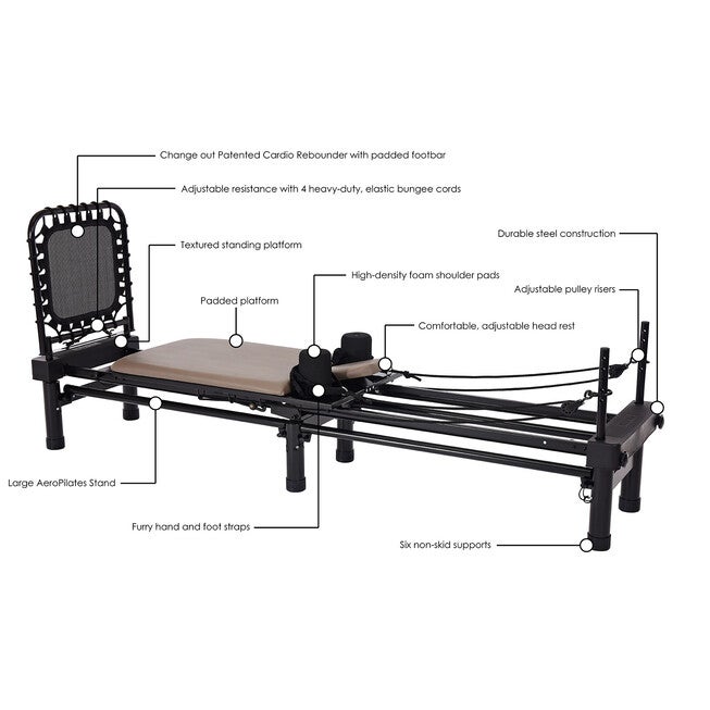 Aeropilates Reformer 651 Home Fitness Equipment, , alternate image number 8
