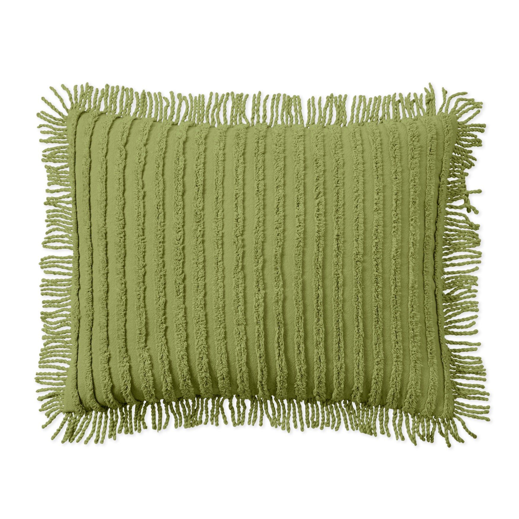 Chenille 100% Cotton Sham, SAGE, hi-res image number 0