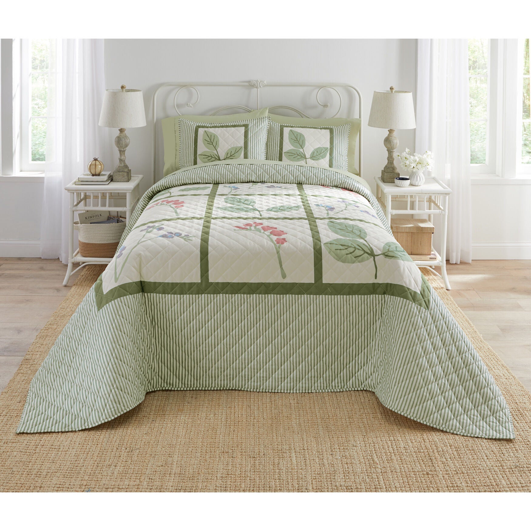 Garden Stripe Bedding Collection, , hi-res image number 0