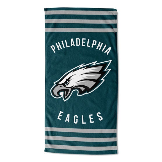 Eagles Stripes Beach Towel, MULTI, hi-res image number null