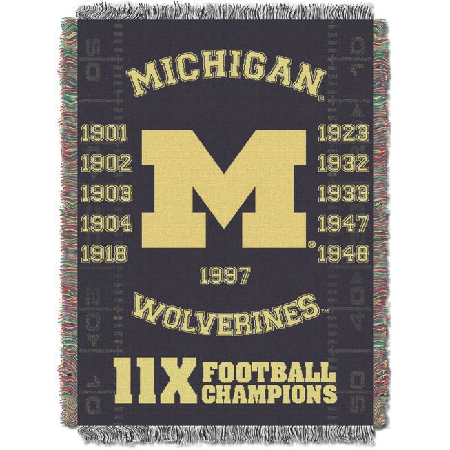 Michigan Commemorative Series Throw Blanket, MULTI, hi-res image number null