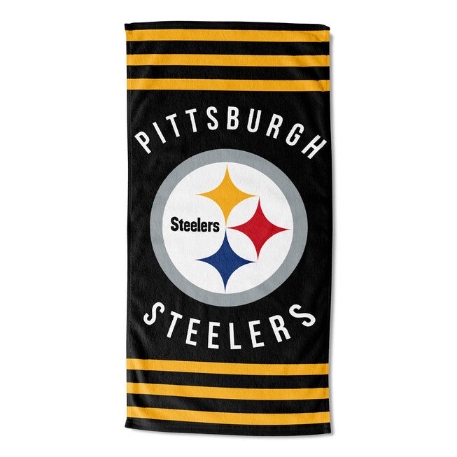 Steelers Stripes Beach Towel, MULTI, hi-res image number null