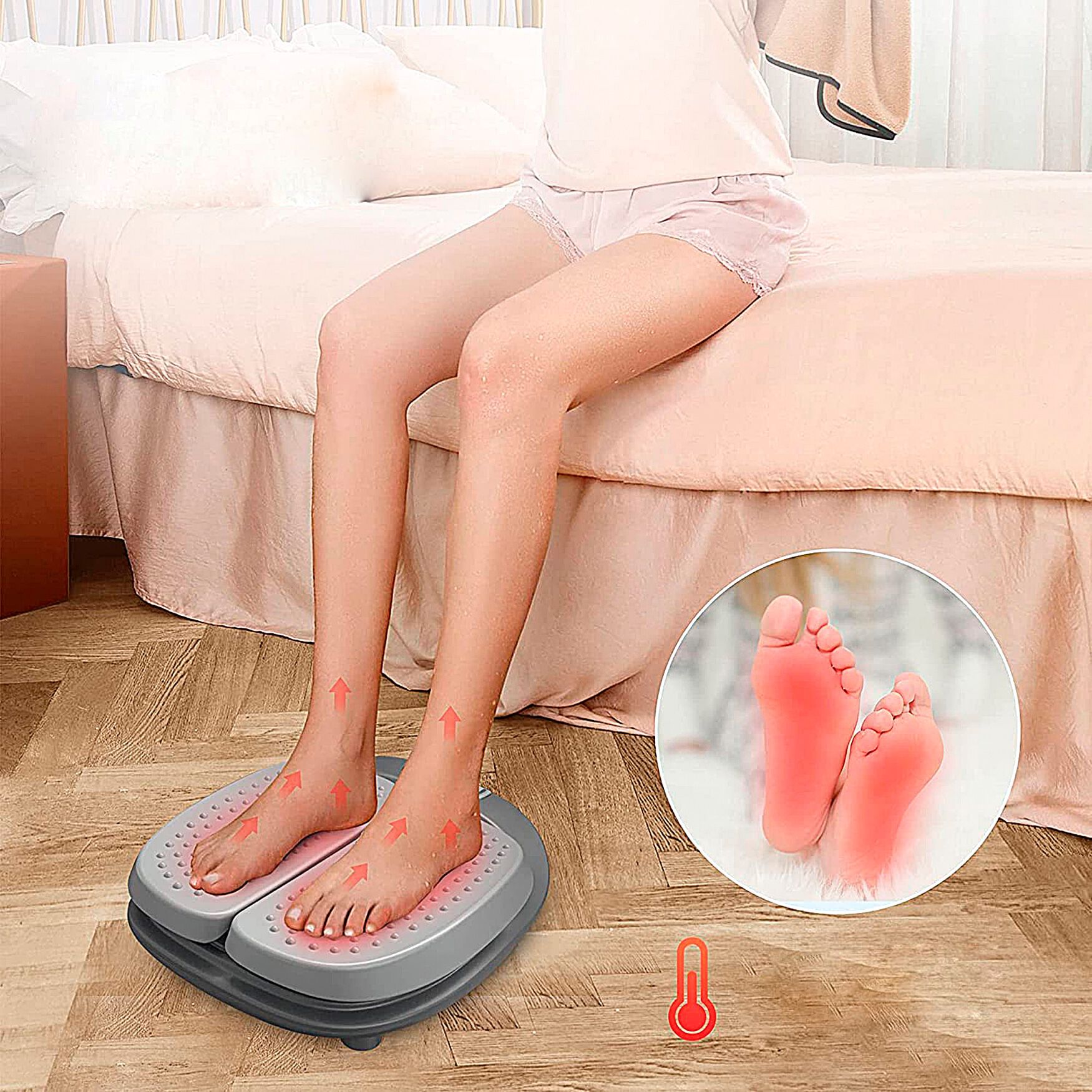 Foot Dr Leg Trainer with Heat, GRAY, on-hover image number 1
