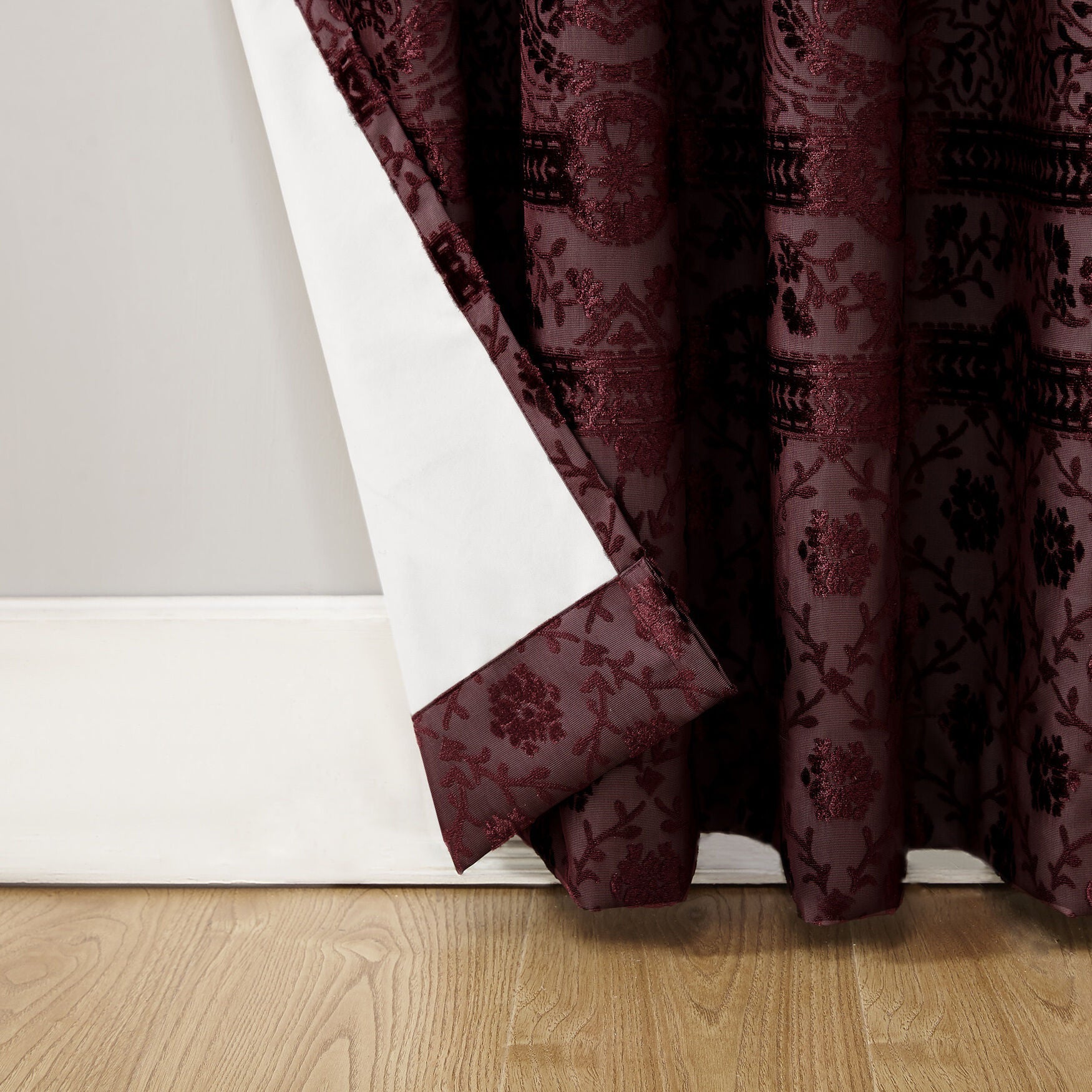 Ellyn Bonded Velvet Blackout Grommet Panel, , alternate image number 1