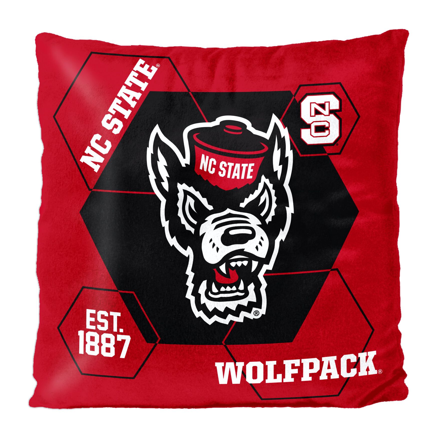NC State Connector Velvet Reverse Pillow, MULTI, hi-res image number 0