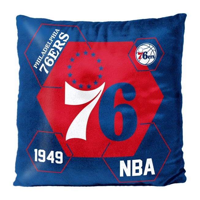 76ers Velvet Reverse Pillow, MULTI, hi-res image number 0