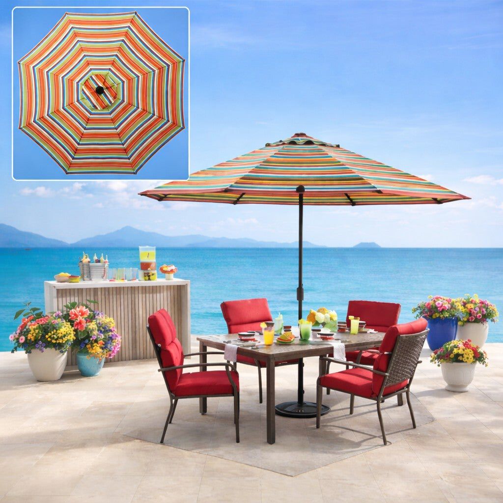9 Ft. Tilt-and-Crank Umbrella