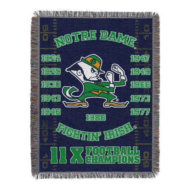 Notre Dame Commemorative Series Throw, MULTI, hi-res image number 0