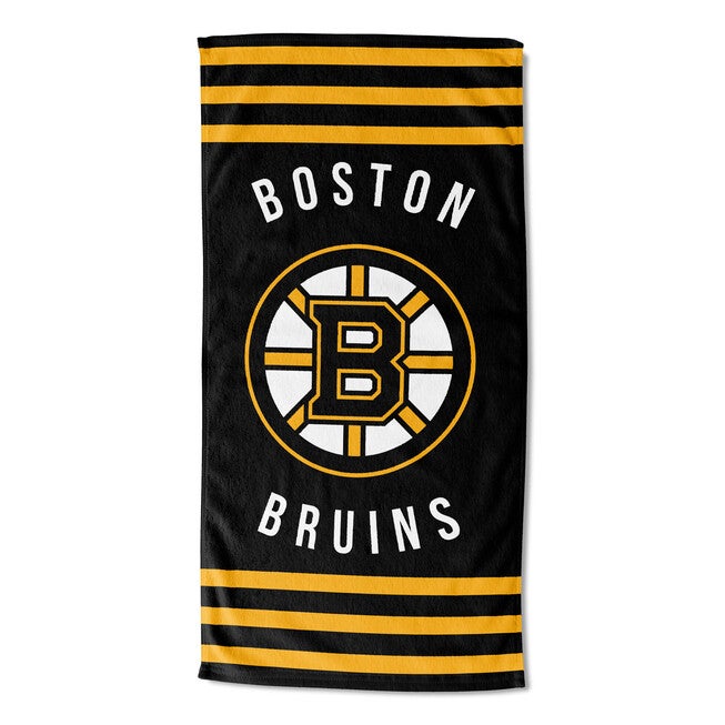 Bruins Stripes Beach Towel, MULTI, hi-res image number null