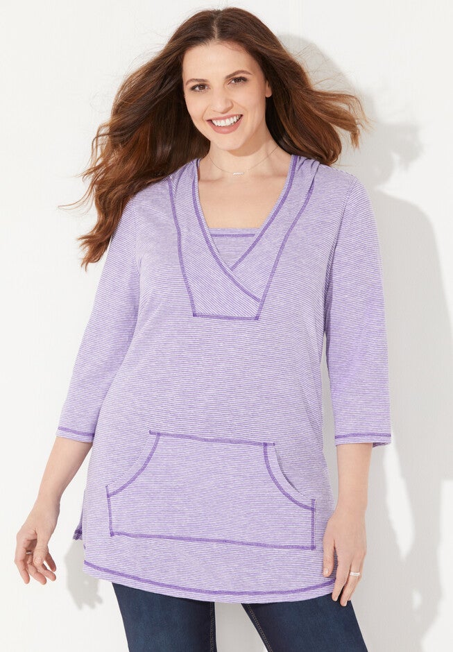 Fresh Start Active Hoodie, DARK VIOLET, hi-res image number null
