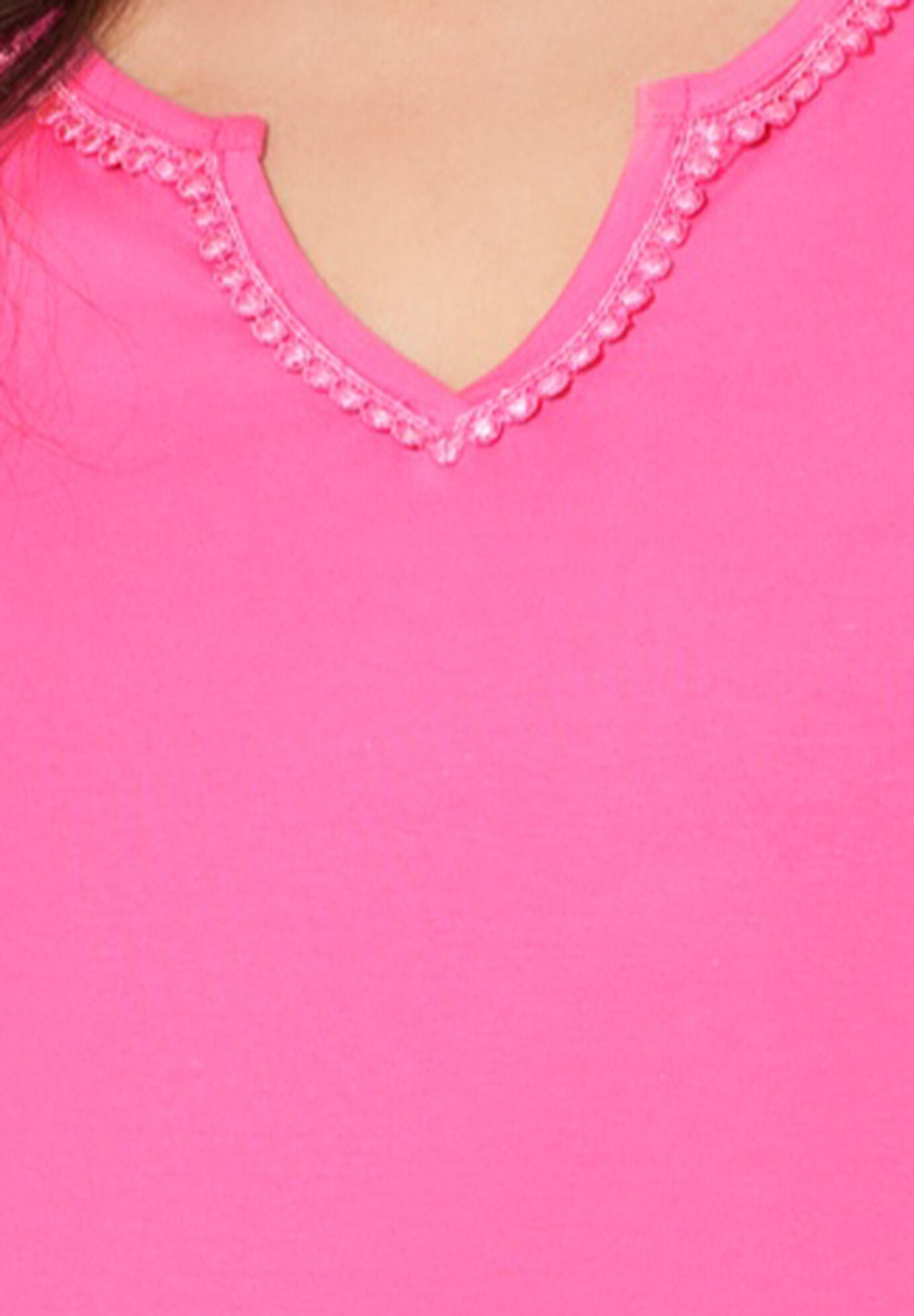 Suprema&reg; Embroidered Notch-Neck Tee, , alternate image number 3