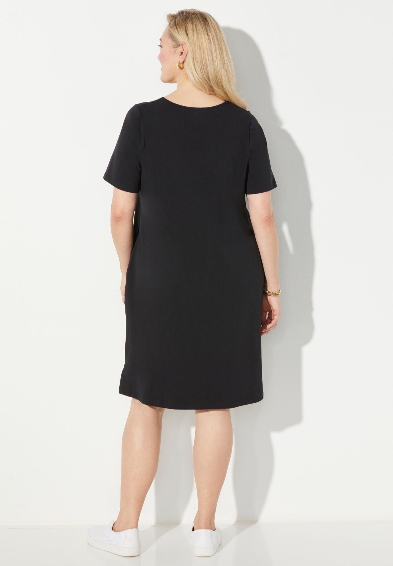 Suprema&reg; Pleat-Neck Dress, , on-hover image number 1