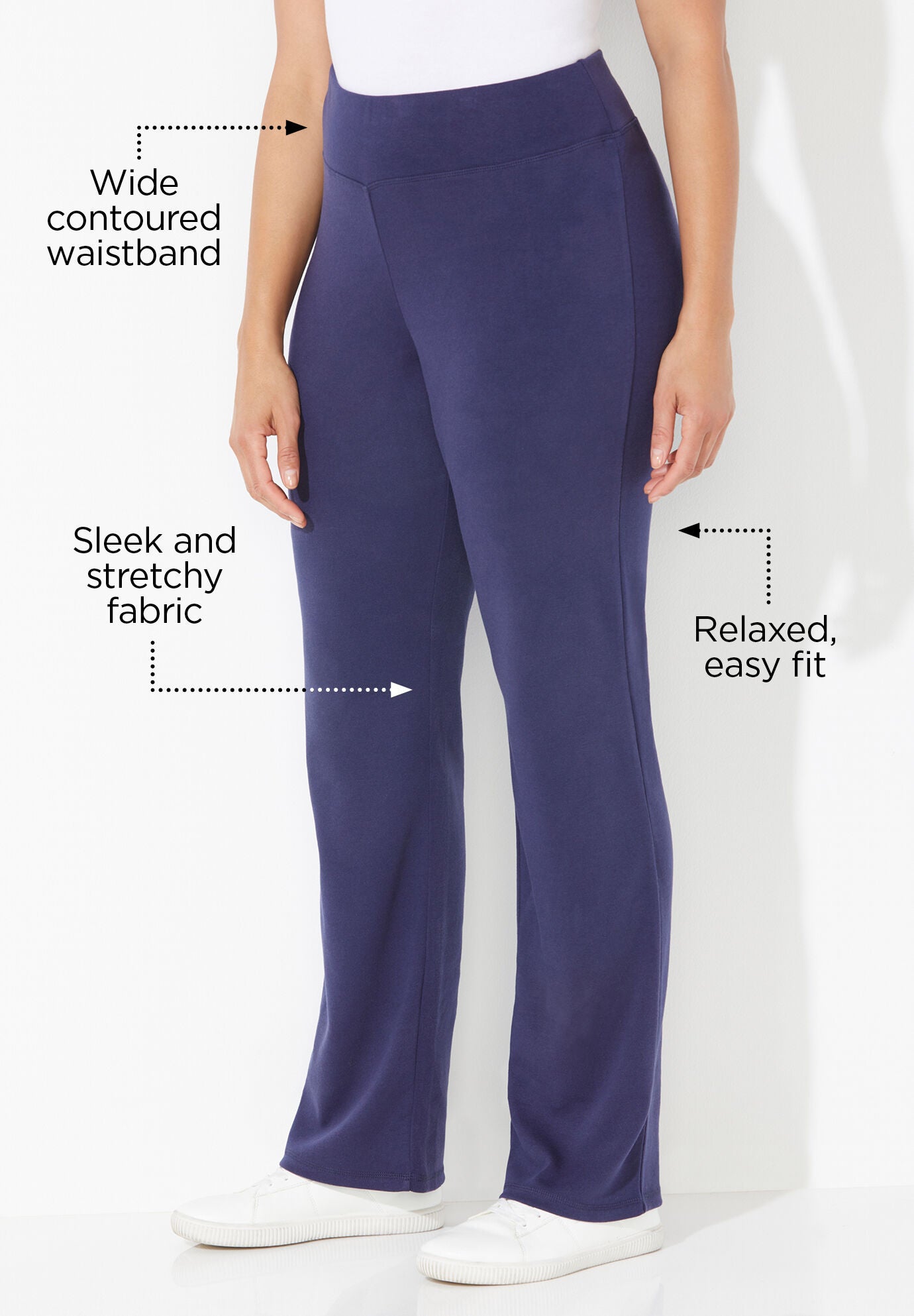 Yoga Pant, NAVY, on-hover image number 1