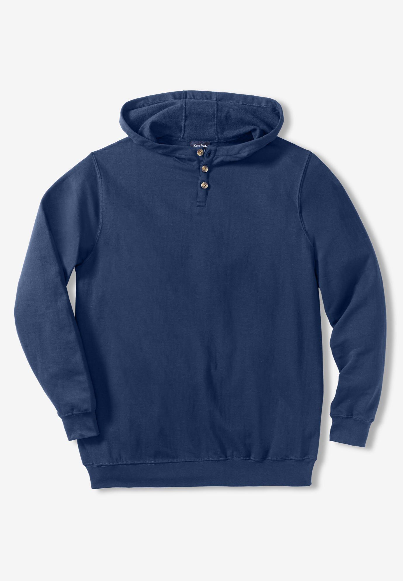 Fleece pullover henley, NAVY, hi-res image number 0