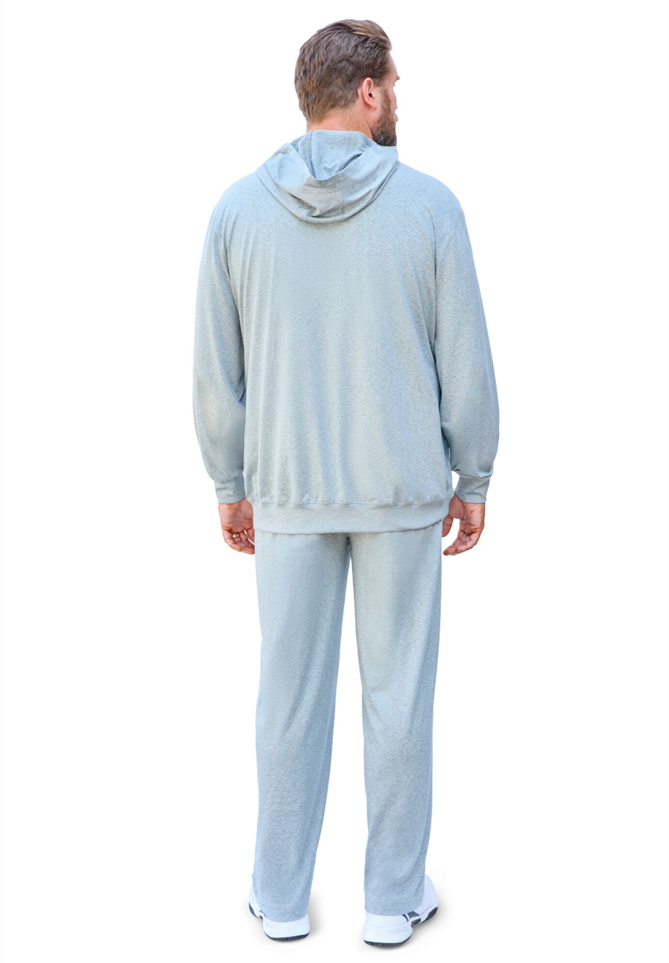Loungewear Pullover Hoodie, GREY, alternate image number 5