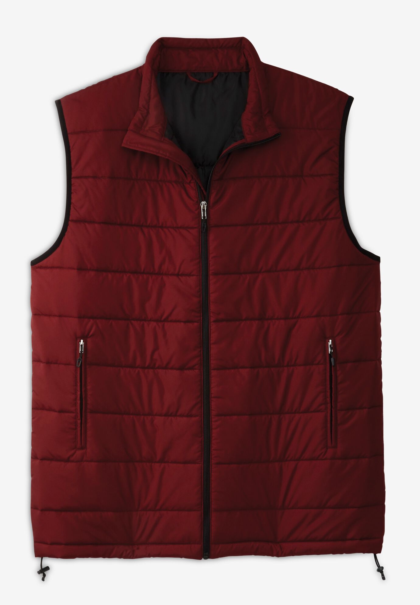 KS Sport&trade; Packable Puffer Vest, RICH BURGUNDY, hi-res image number 0