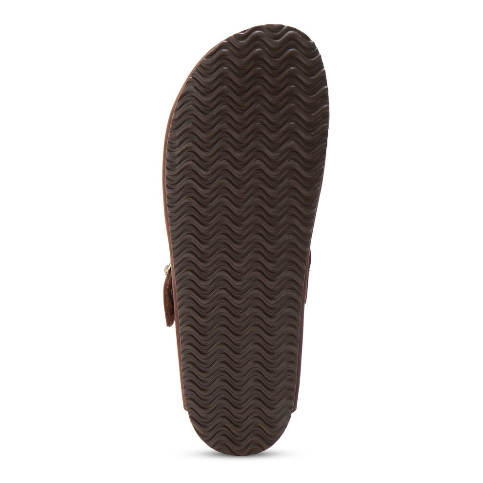 Gabe Leather Clog, BROWN, alternate image number 3