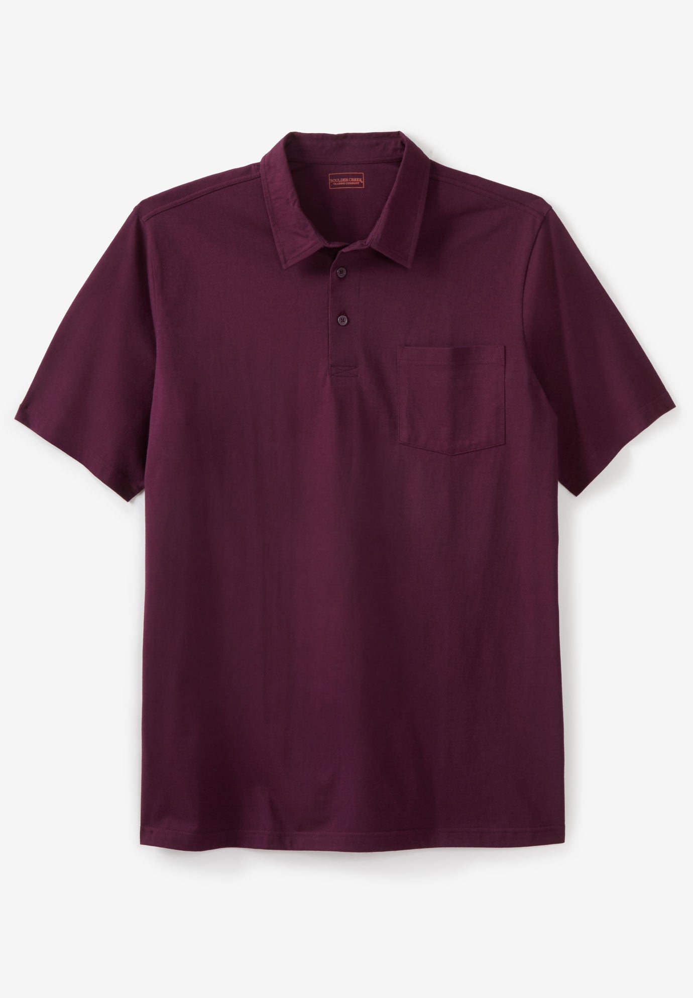 Heavyweight Jersey Polo Shirt, DEEP PURPLE, alternate image number 5