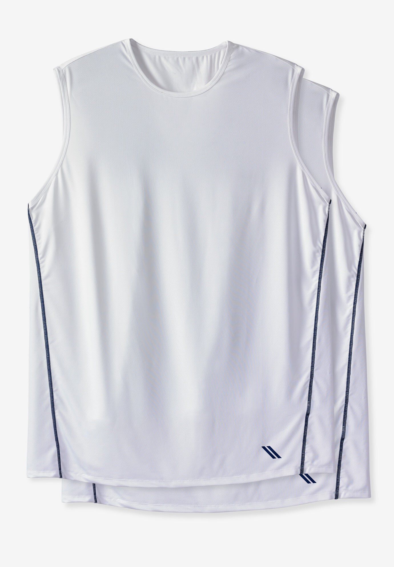 Performance Tank Undershirt 2-Pack, WHITE, hi-res image number 0