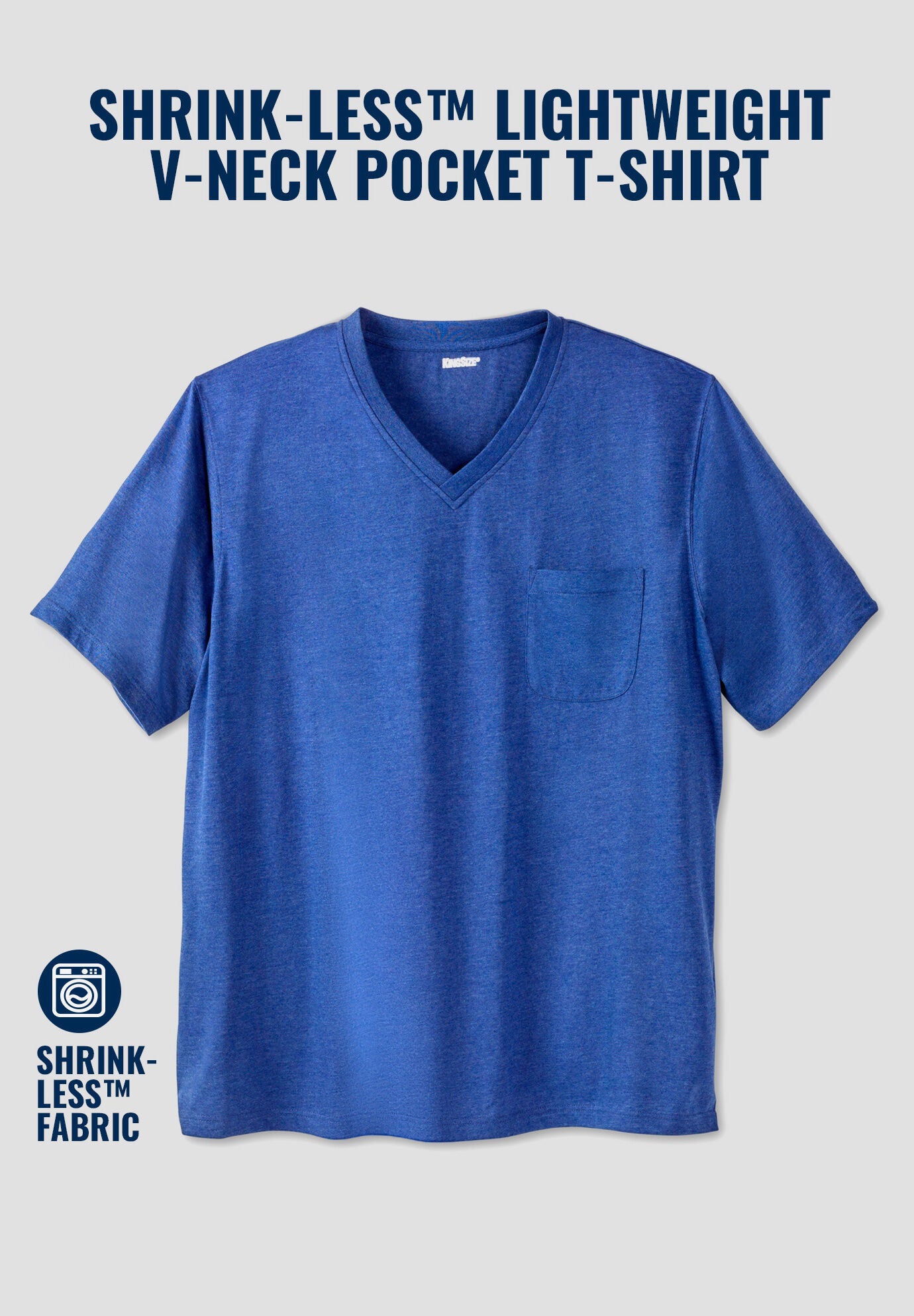 Shrink-Less Lightweight V-Neck Pocket T-Shirt, , alternate image number 4