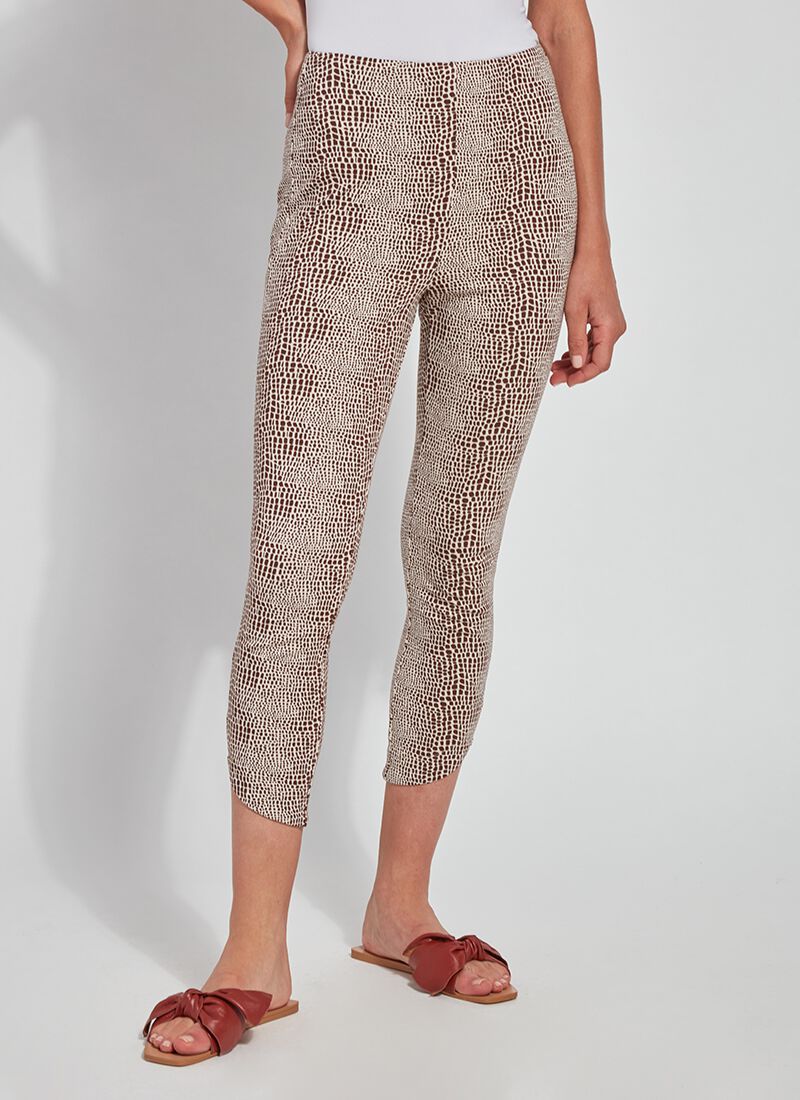 Jasmyne Crop Legging Pattern, Lizard Print, hi-res image number 0