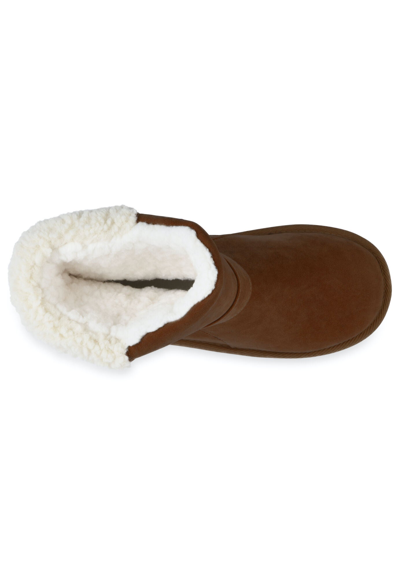 Faux Suede With Berber Back Ankle Boot, , alternate image number 4