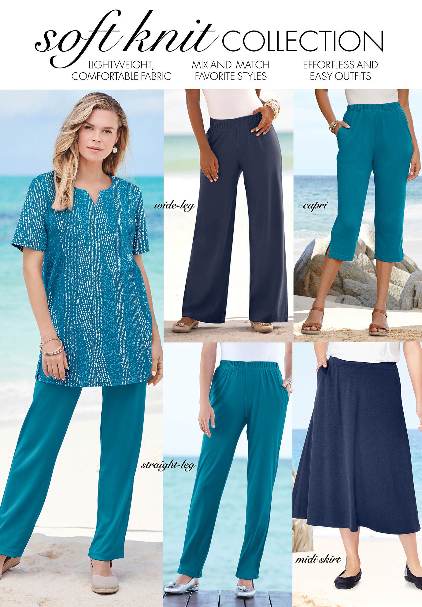 Ankle-Length Soft Knit Pant, , alternate image number 3