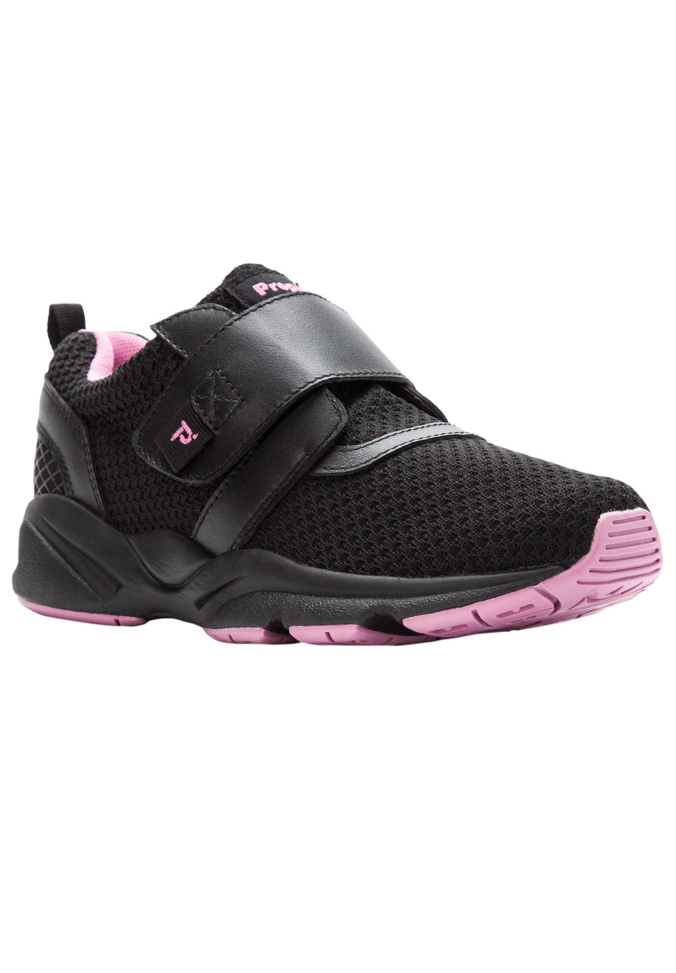 Stability X Strap Sneakers by Propet&reg;, BLACK CHERRY, hi-res image number 0