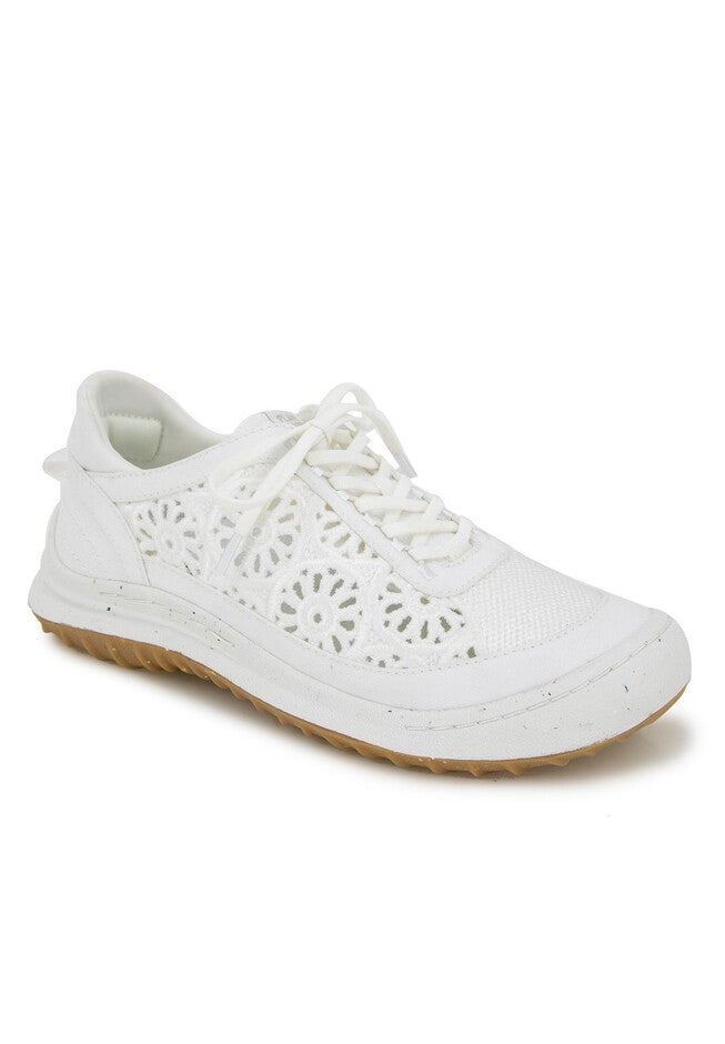 Sunny Plant Based Lace Up Sneaker, WHITE, hi-res image number 0