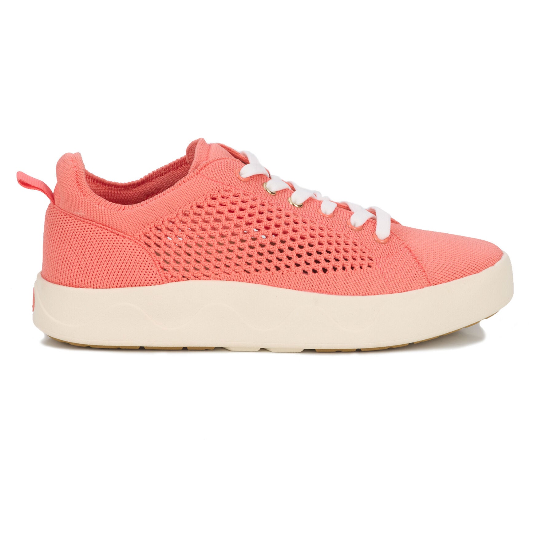Sunnie Knit and Mesh Sneaker, CORAL, alternate image number 2