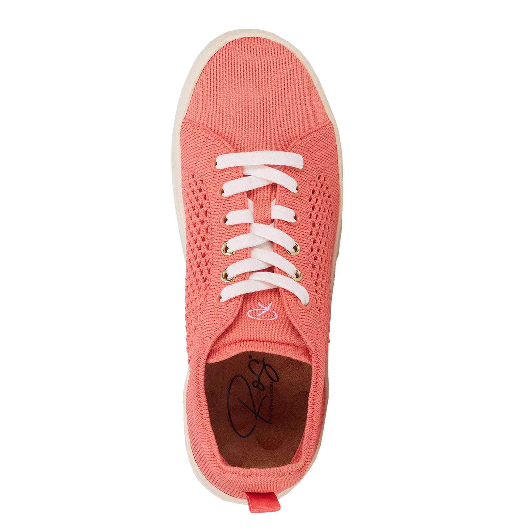 Sunnie Knit and Mesh Sneaker, CORAL, alternate image number 5
