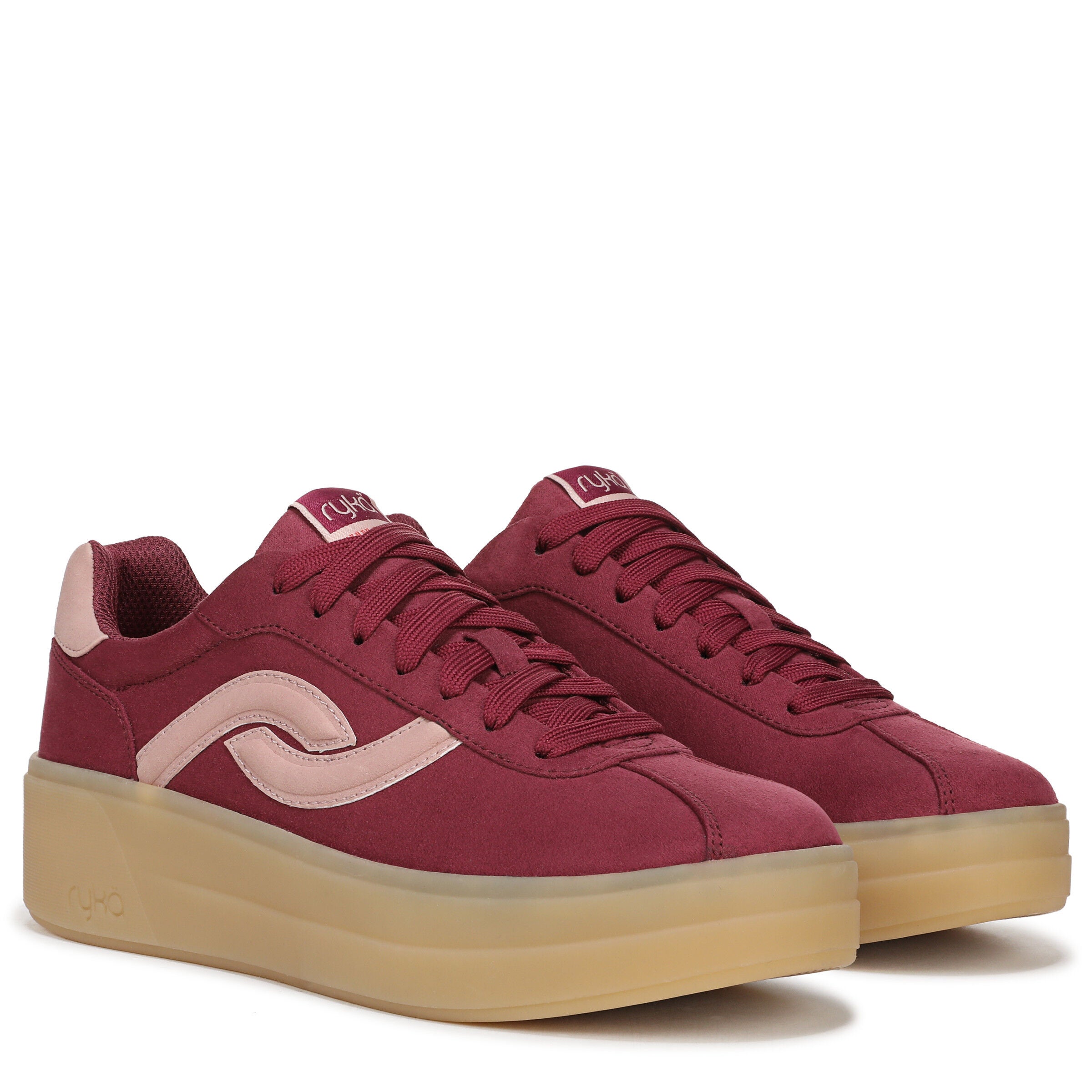 Viv Max Lace Up Sneaker, BERRY RED, alternate image number 2