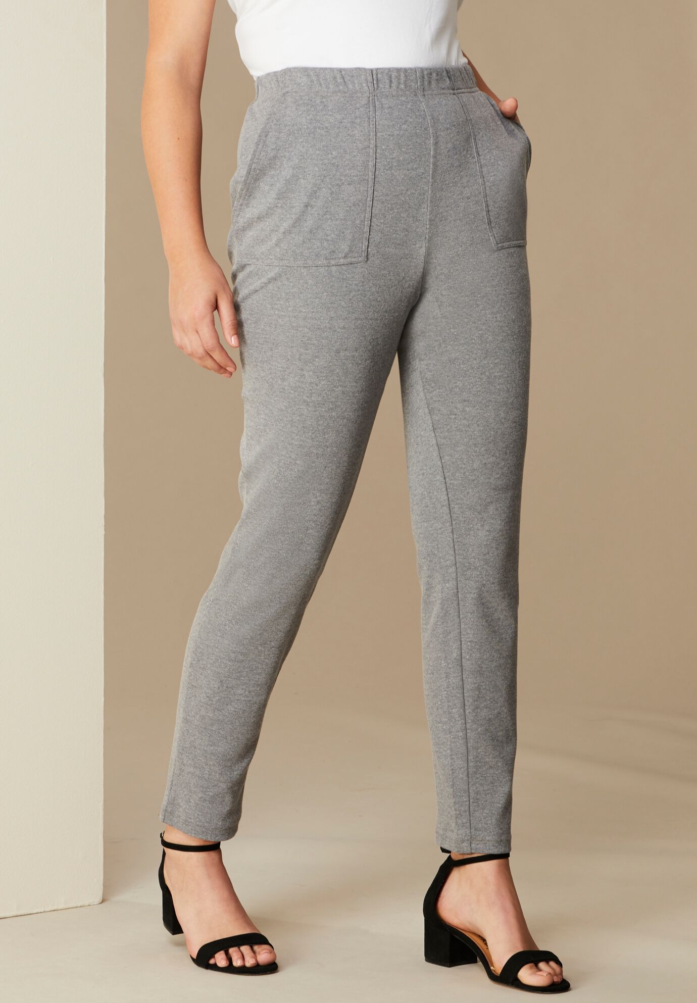 Ankle-Length Soft Knit Pant, , alternate image number 4