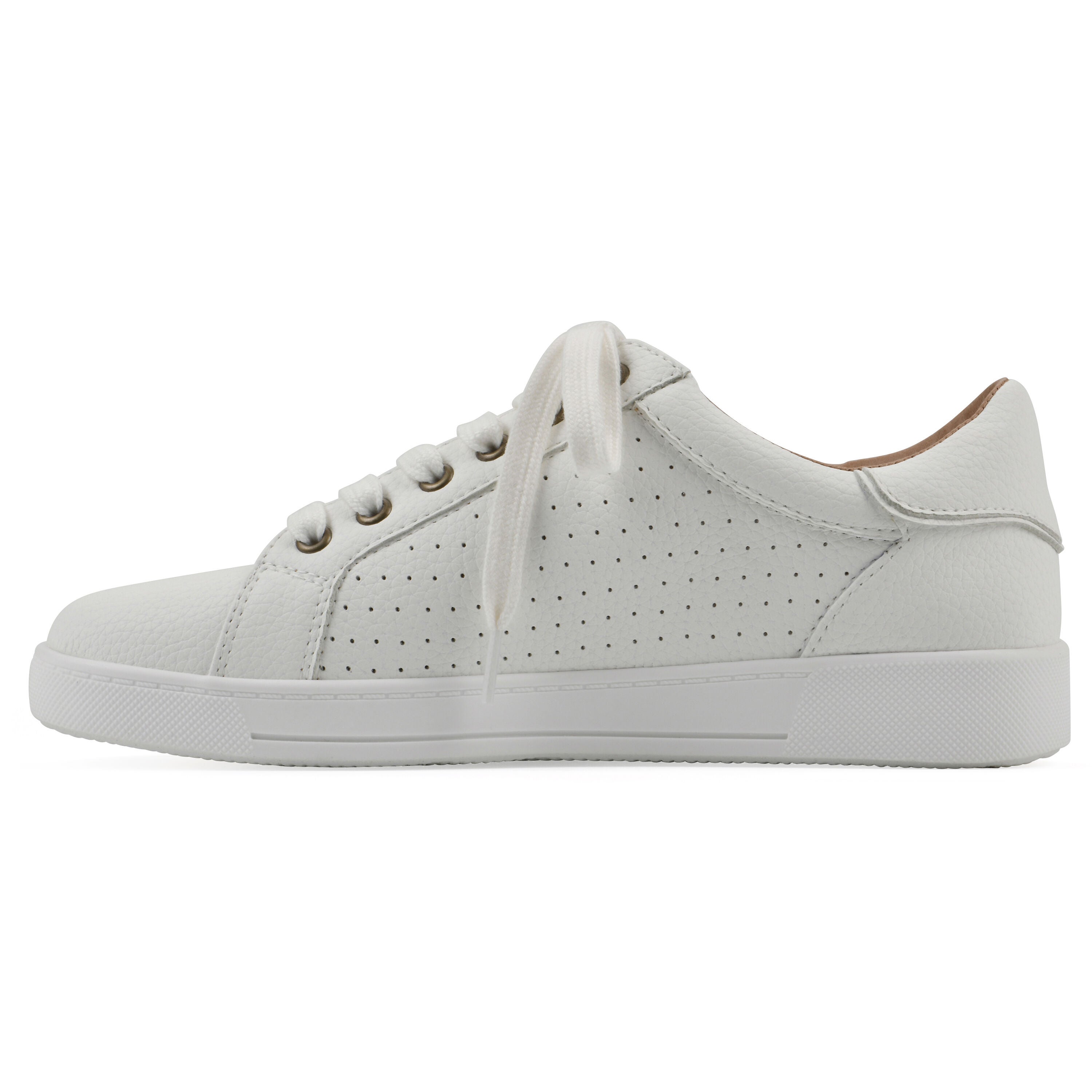 Uniform Lace Up Sneaker, WHITE SMOOTH, alternate image number 3