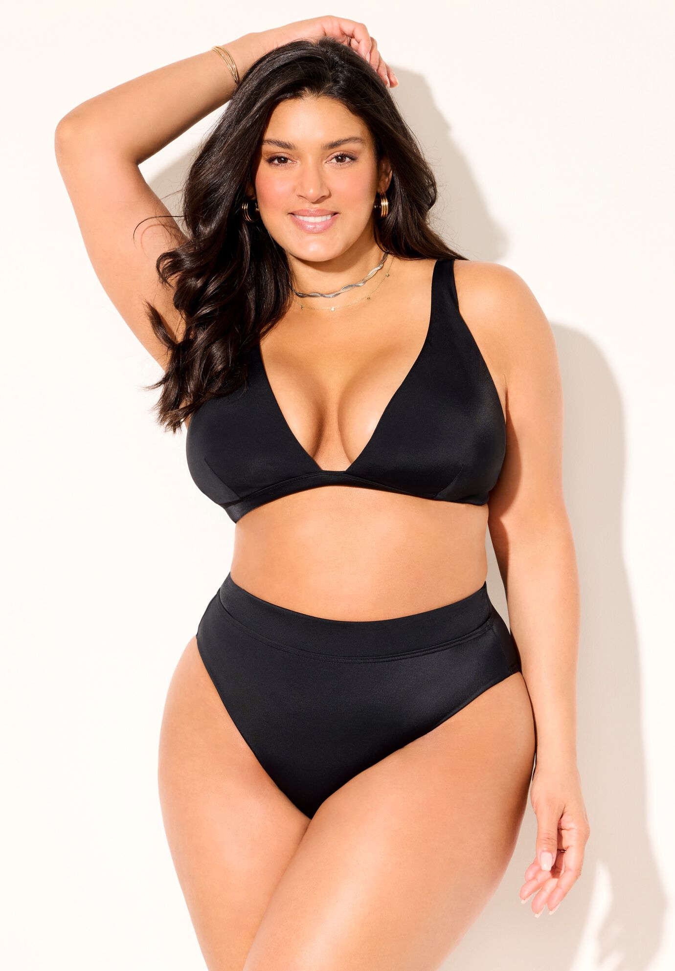 Plunging Triangle Bikini Set, , alternate image number null