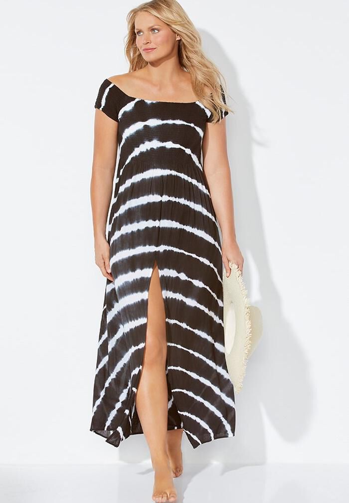 Harper Tie Dye Cover Up Maxi Dress, , alternate image number 2