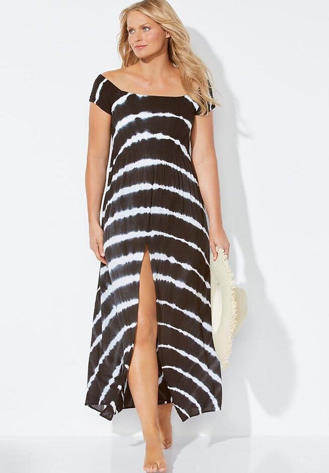 Harper Tie Dye Cover Up Maxi Dress, , alternate image number null