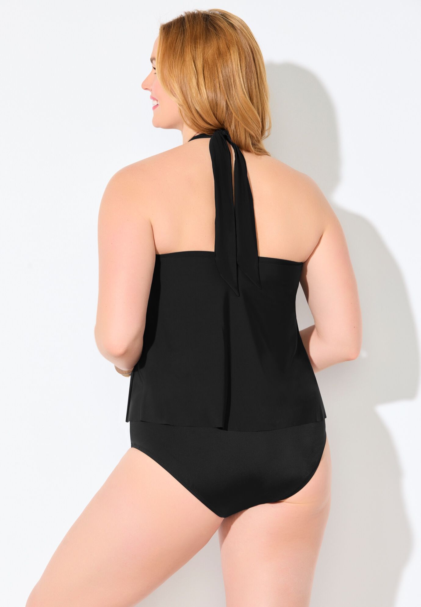 Lightweight Halter Tankini Set, , on-hover image number null