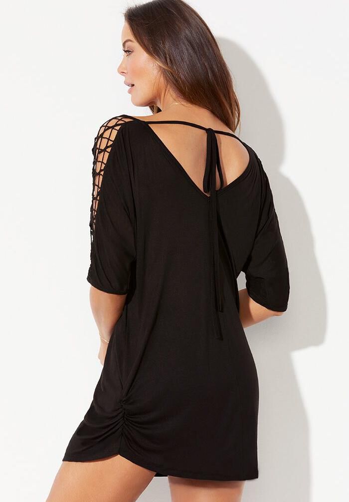 Kinsley Cut Out Cover Up Tunic, , on-hover image number 1