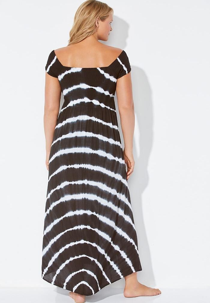 Harper Tie Dye Cover Up Maxi Dress, , on-hover image number 1