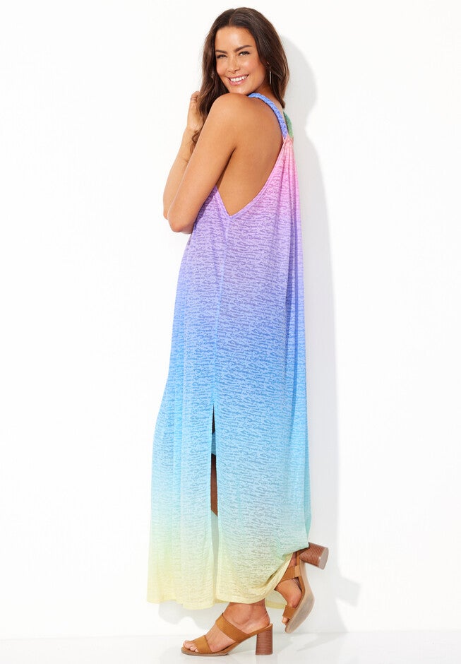 Burnout Fabric Cover Up Dress, , alternate image number null