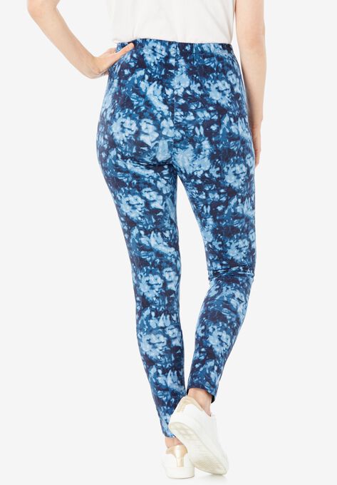 Stretch Cotton Printed Legging, , on-hover image number null
