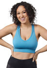 The Lea Cooling Low-Impact Racerback Sports Bra, BLUE, hi-res image number null